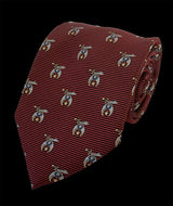 Shriner Necktie Dense Stripe Red