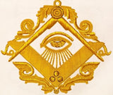 “The Man Who Would Be King” Masonic Apron, Gold