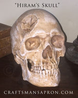 "Hiram's Skull" Replica Masonic Skull