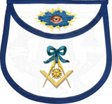 "Blue Ribbon" Masonic Lodge Officers Aprons (Set of 11)