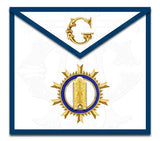 "The Sunburst" Masonic Lodge Officers Aprons (Set of 11)