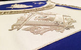 “The Man Who Would Be Master” Past Master Masonic Apron, Silver