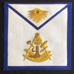 Paul Revere Jewel Past Master Masonic Apron - Texas Regulation