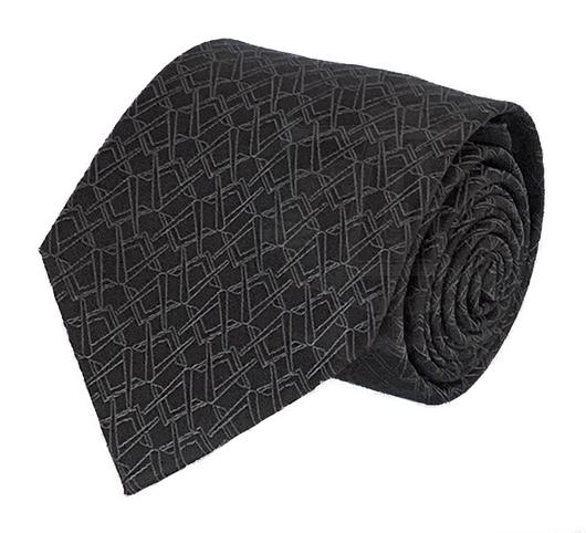Alternating Square and Compass Necktie