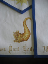 Traditional Masonic Lodge Officers Aprons (Set of 11)