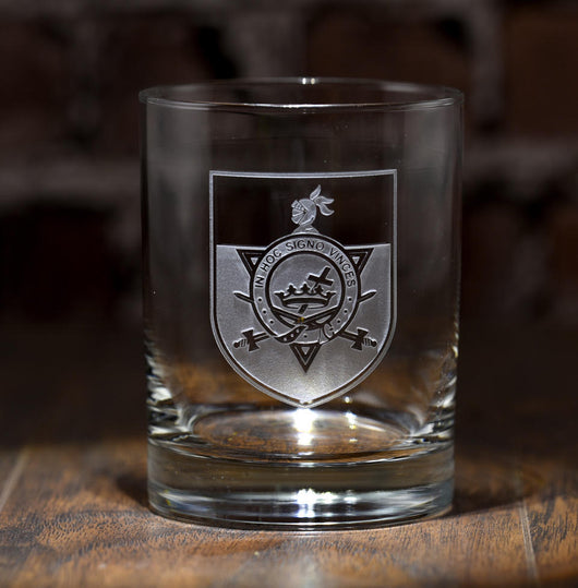 Knights Templar Rocks Glass