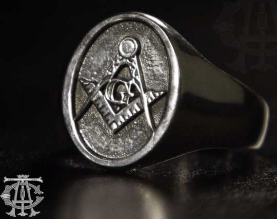 Signature Masonic Ring Silver