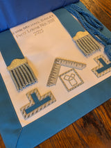 Pennsylvania Regulation Past Master's Embroidered Apron