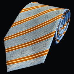 Craft Blue Striped Masonic Necktie
