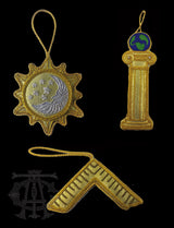 Masonic Christmas Ornaments Set