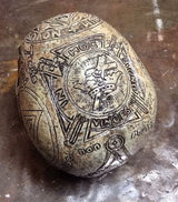 Memento Mori Knight Templar Carved Replica Skull