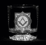Working Tools Masonic Rocks Glasses (Set of 4)