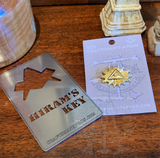 All-Seeing-Eye Pin and Hiram's Key Bottle Opener Package