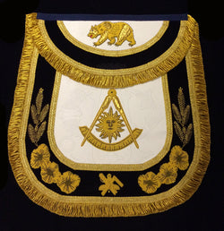 The California Past Master's Masonic Apron, Style A