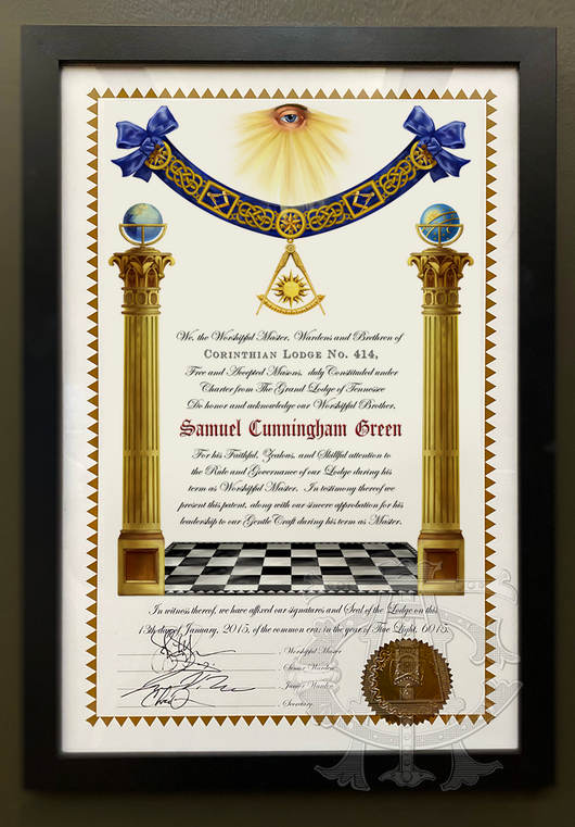 TCA Past Master Certificate