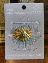 All-Seeing-Eye Pin and Hiram's Key Bottle Opener Package