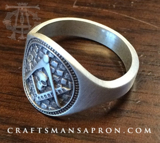 Remember Thy Creator Masonic Ring Silver
