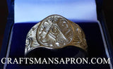 The Windsor Cigar Band Masonic Ring Gold in Box