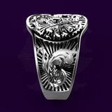 The Windsor Cigar Band Ring Silver Side